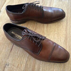 Allen Edmonds Mens Yorktown Oxford Shoe Size 10 D Brown Leather 2563